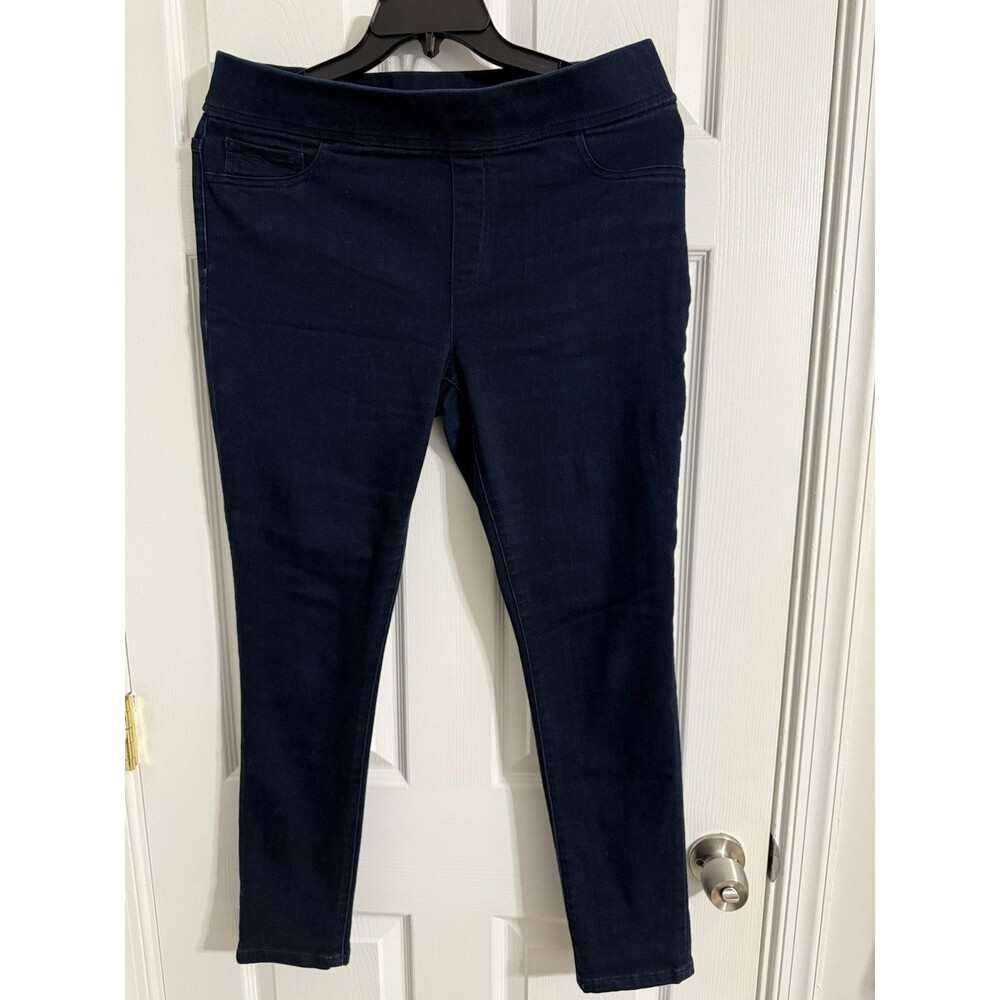 Lauren Ralph Lauren Jeans Womens 14 Blue Pull On Jegging Skinny Denim Pants
